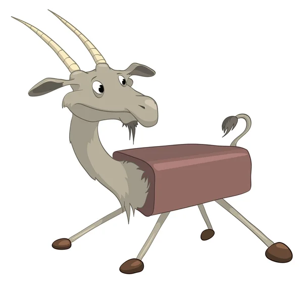 Cartone animato personaggio capra — Vettoriale Stock