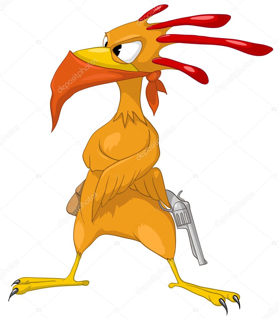 Cartoon Character Bird Gangster