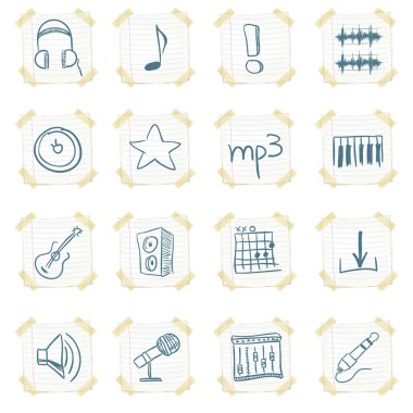 Sticker Icon Set clipart