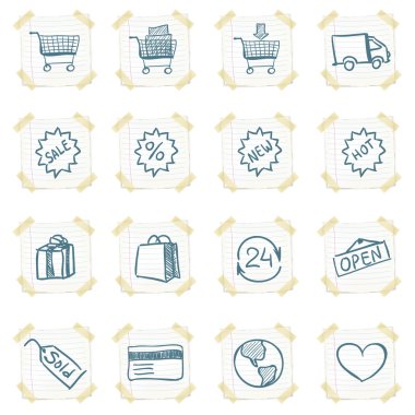 Sticker Icon Set clipart