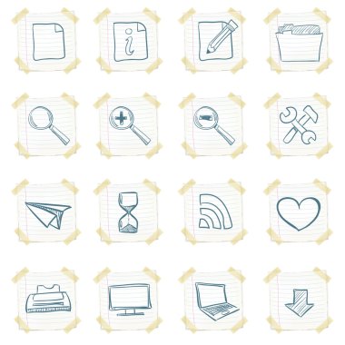 Sticker Icon Set clipart