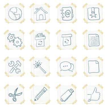 Sticker Icon Set clipart