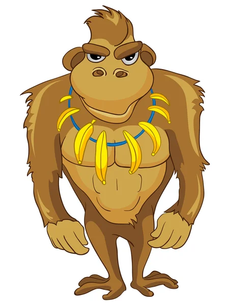 Cartoon Character Monkey — Stock Vector