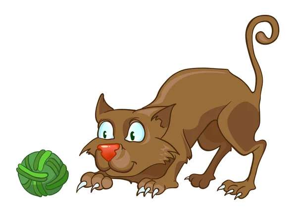 Kot kreskówka postać — Wektor stockowy