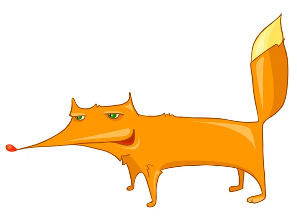 Cartoon personaggio Fox — Vettoriale Stock
