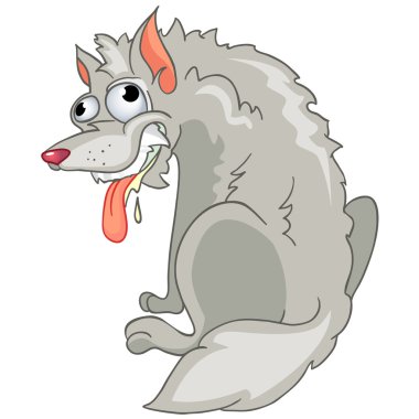 Cartoon Character Hyena clipart