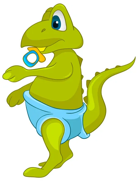 Karikatúra karakter Dino — Stock Vector