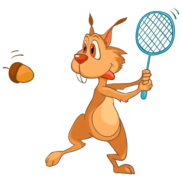 Écureuil personnage de bande dessinée — Image vectorielle