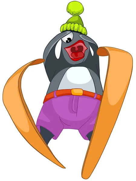 Personaje de dibujos animados Penguin — Vector de stock