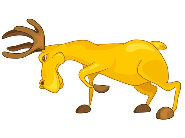 Kreslená postava elk — Stockový vektor