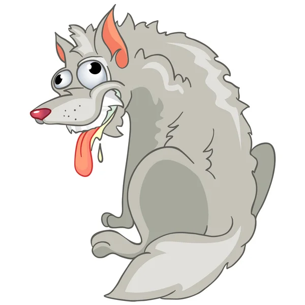 Zeichentrickfigur Hyäne — Stockvektor