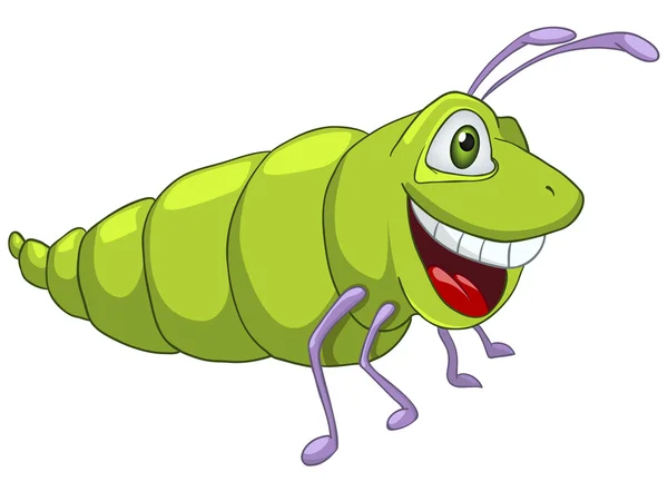Personaje de dibujos animados Caterpillar — Vector de stock