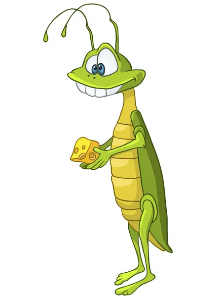Cartoon Character Locust — Stock Vector