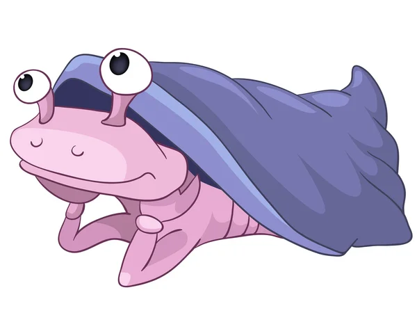 Cartoon Character Mollusc — Stock Vector