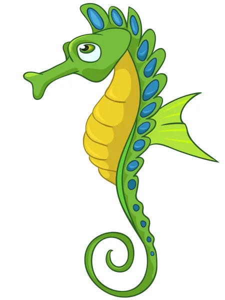 Cartoon karakter seahorse — Stockvector