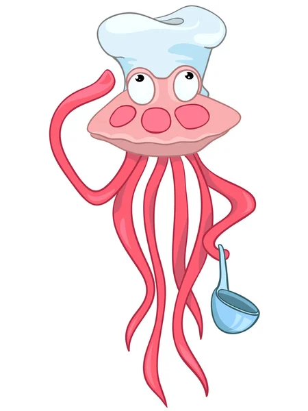 Cartoon Character Medusa — Stock Vector