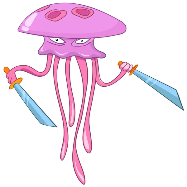 Zeichentrickfigur Medusa — Stockvektor