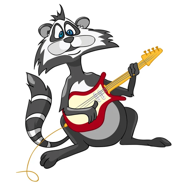 stock vector Cartoon Character Raccoon