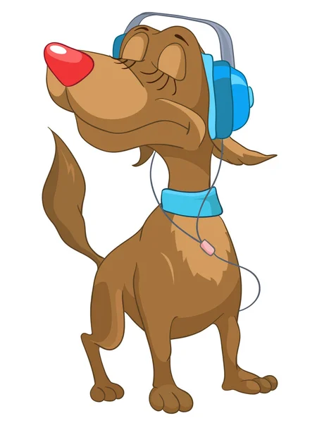 Kreslená postava psa — Stockový vektor