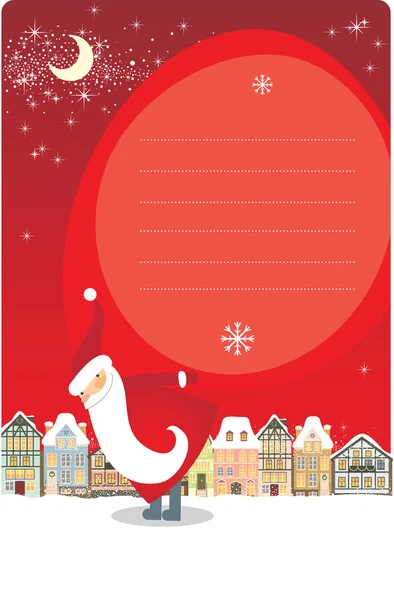 Cartão de felicitações de Natal com espaço de cópia —  Vetores de Stock