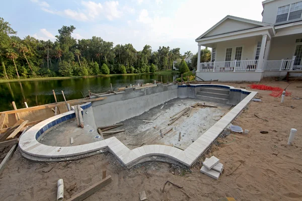Pool Construction — Stock Photo, Image
