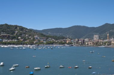 rapallo yakınındaki Akdeniz