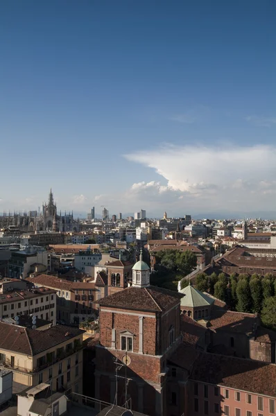 Skyline di Milano dall'alto — Foto Stock
