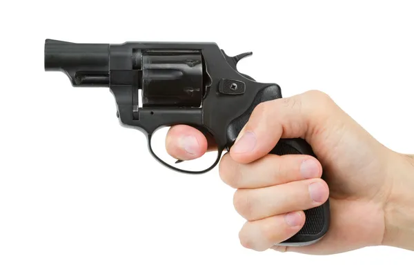 Gun in hand — Stock Photo, Image