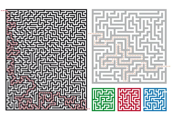 Labyrinthes vectoriels — Image vectorielle