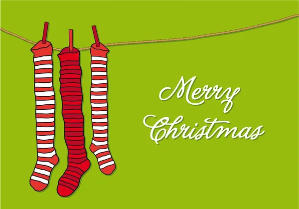 Χριστούγεννα κάλτσες, διάνυσμα — Διανυσματικό Αρχείο