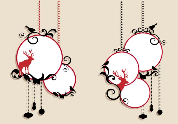 Boules de Noël, vecteur — Image vectorielle