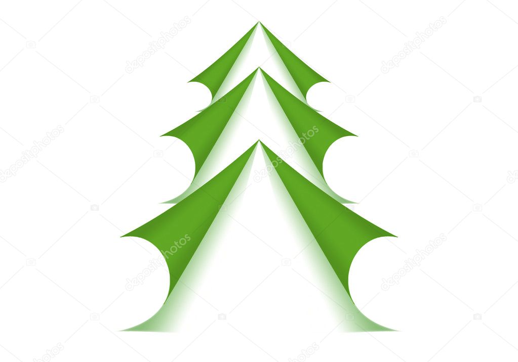 Green Christmas Tree form