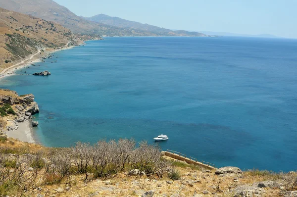 stock image Preveli beach and lagoon