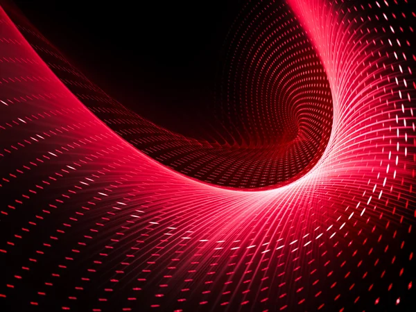 Красный на черном абстрактном элементе — стоковое фото