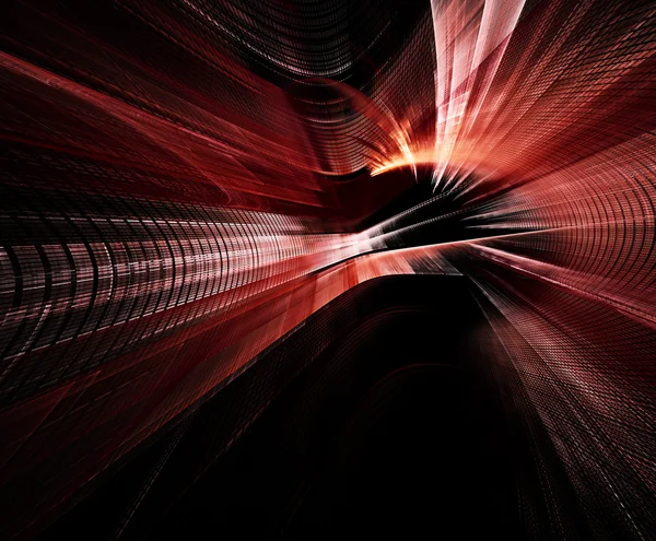 Rojo sobre negro elemento abstracto — Foto de Stock