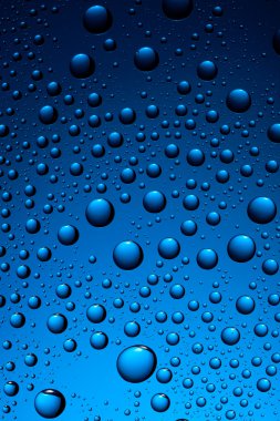 Water drops on blue clipart