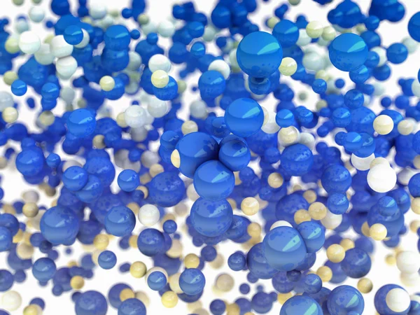 Cristalli lucidi colorati o bolle aleggianti — Foto Stock