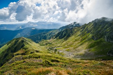 Mountains: Carpathians on the border of Ukraine and Romania clipart