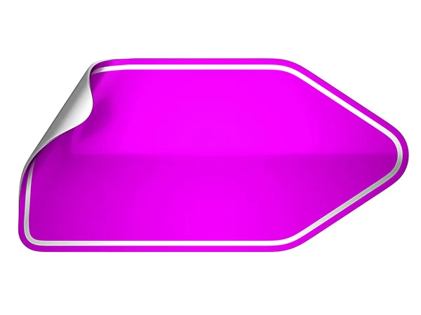Hamous purpurový štítek nebo popisek — Stock fotografie