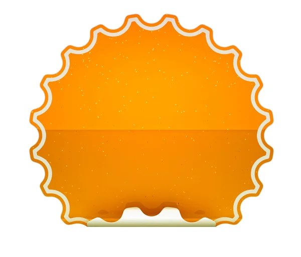 Orange spotted hamous sticker or label — Stock Photo, Image