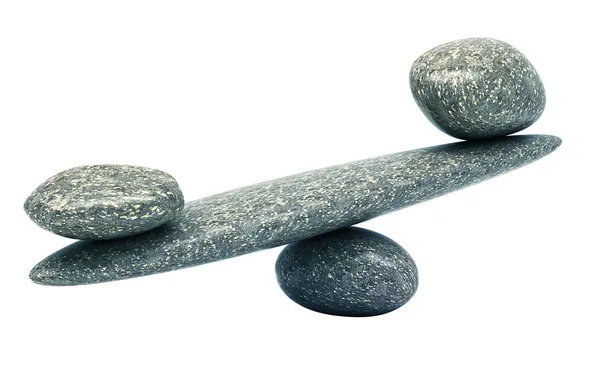 Pebble stabilitet skalor med stenar — Stockfoto