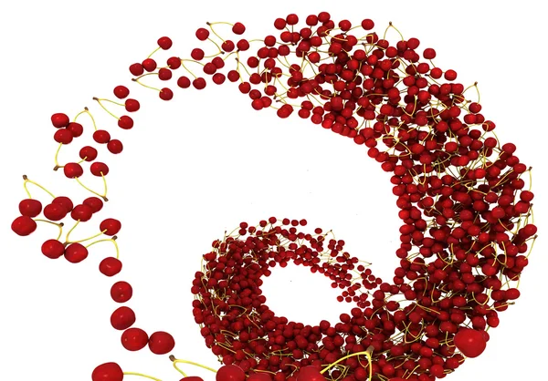 Smakelijke krab cherry flow geïsoleerd op wit — Stockfoto