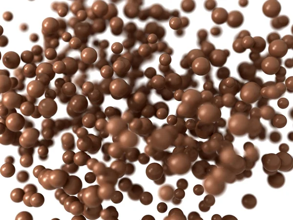 Sweet chocolate bubbles with shallow DOF — Stock Photo, Image
