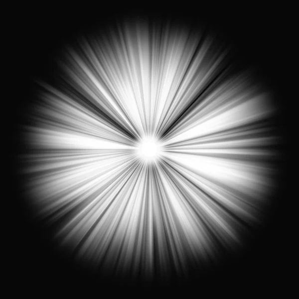 Луч яркого света на черном: сияющая звезда — стоковое фото