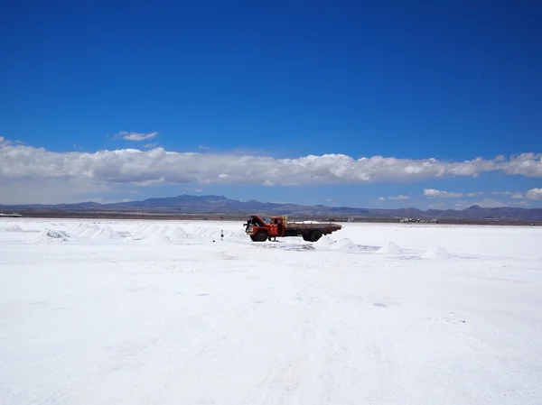 Truck in the Salar — Stock Photo, Image