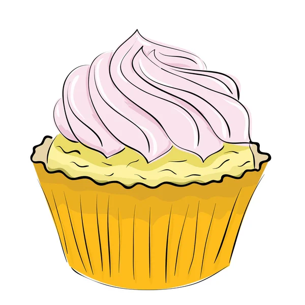 奶油蛋糕 — 图库矢量图片
