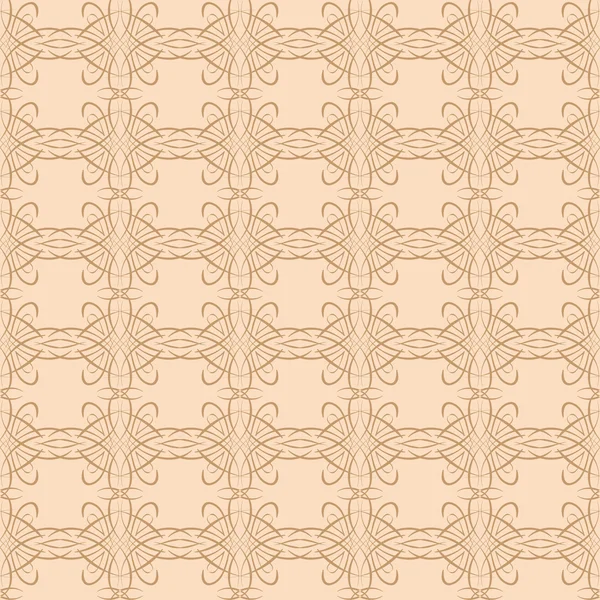 Vector seamless pattern. Wallpaper Beige — Stock Vector