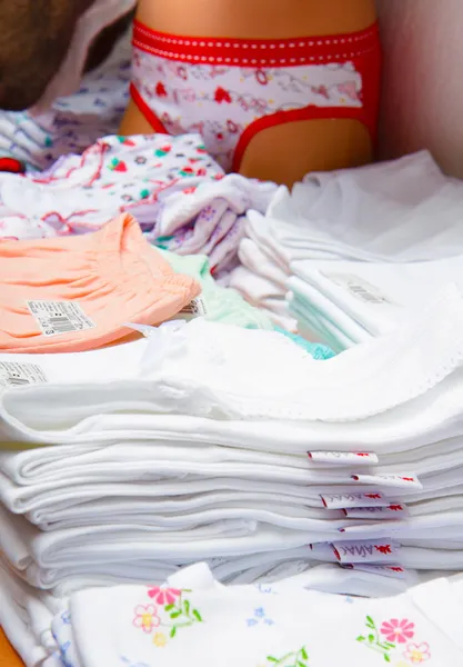 Children's underwear in the store — Stock Photo, Image