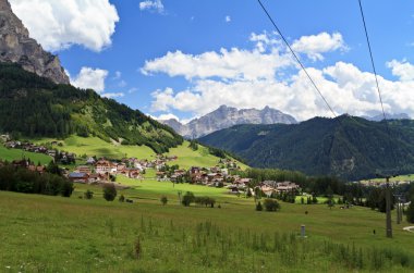 Colfosco, Badia valley, Italy clipart