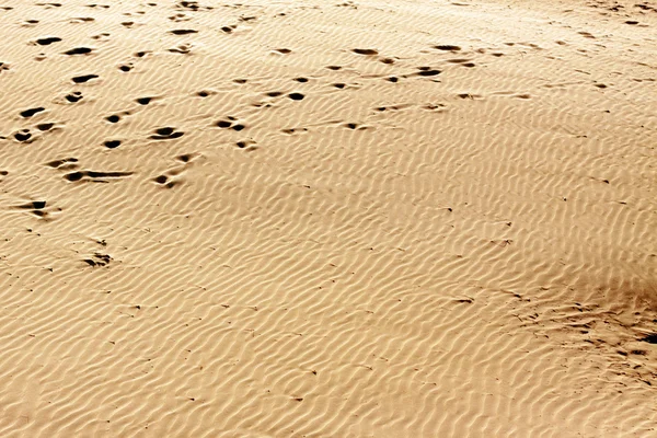 Sand mit Fußabdrücken — Stockfoto